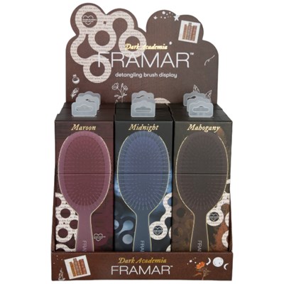 Framar Dark Academia Detangle Brush Display 9 pc.