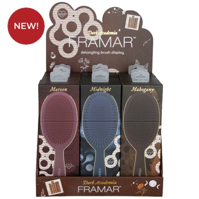 Framar Dark Academia Detangle Brush Display 9 pc.